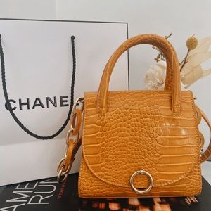 TopShop Croc Mini Crossbody Bag